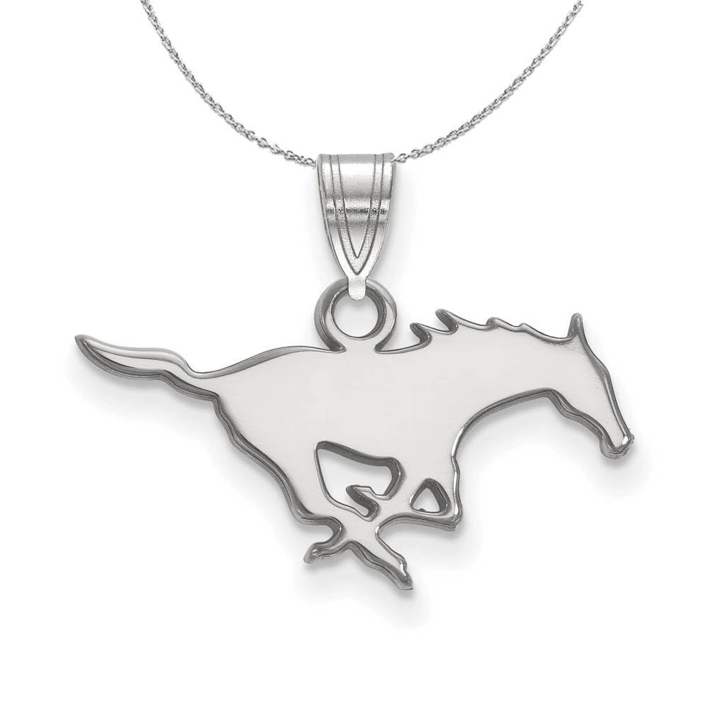Sterling Silver SMU Pendant Necklace - Perfect for Gifts & Graduation