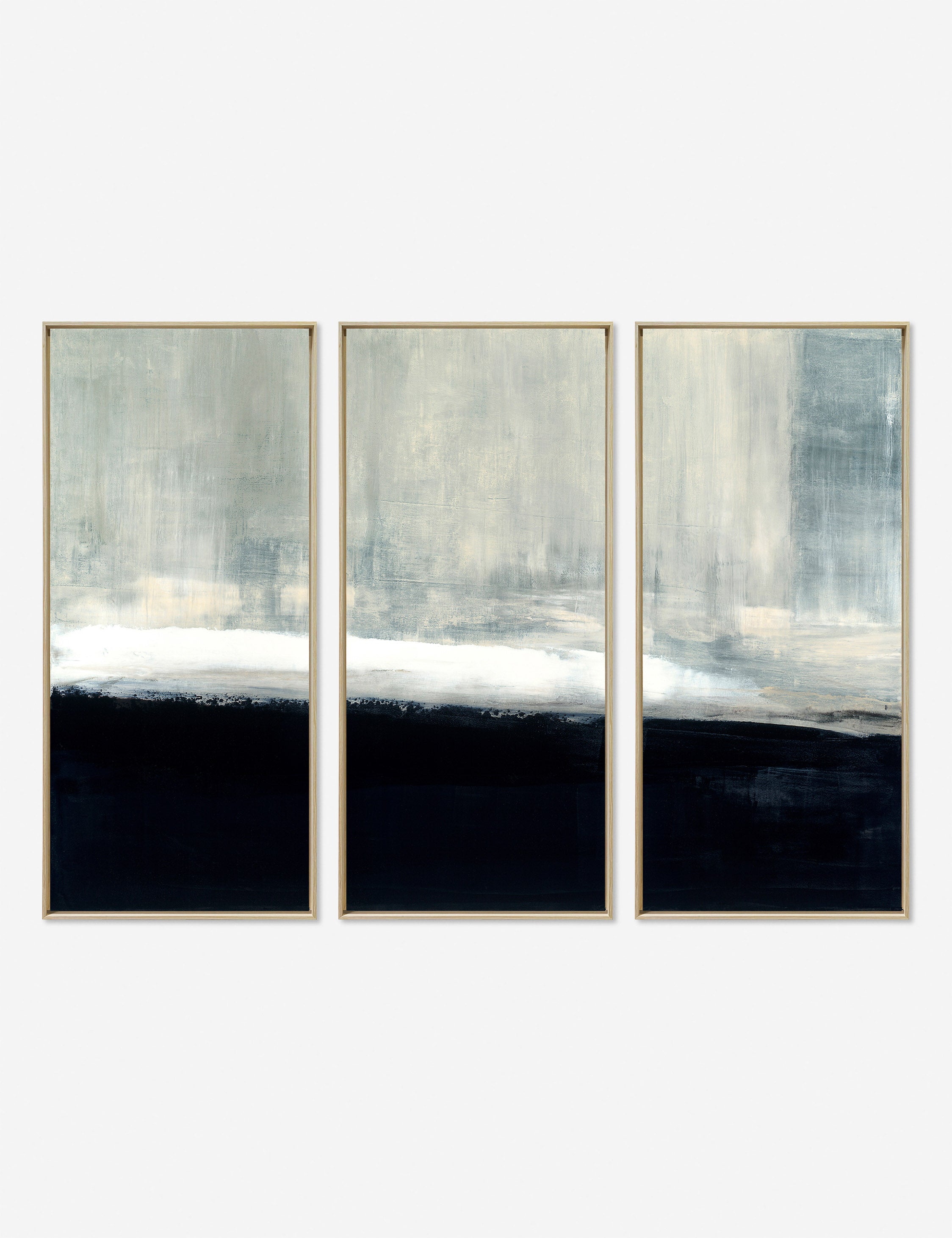 Carol Benson Cobb Triptych Wall Art Set of 3 - Modern Abstract Canvas Paintings for Living Room, Bedroom & Office Decor