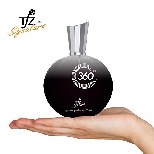 TFZ 360 Black Eau de Parfum Spray for Men - Long Lasting Fragrance with Musk & Amber Notes | Perfect for Date Night, Office & Special Occasions