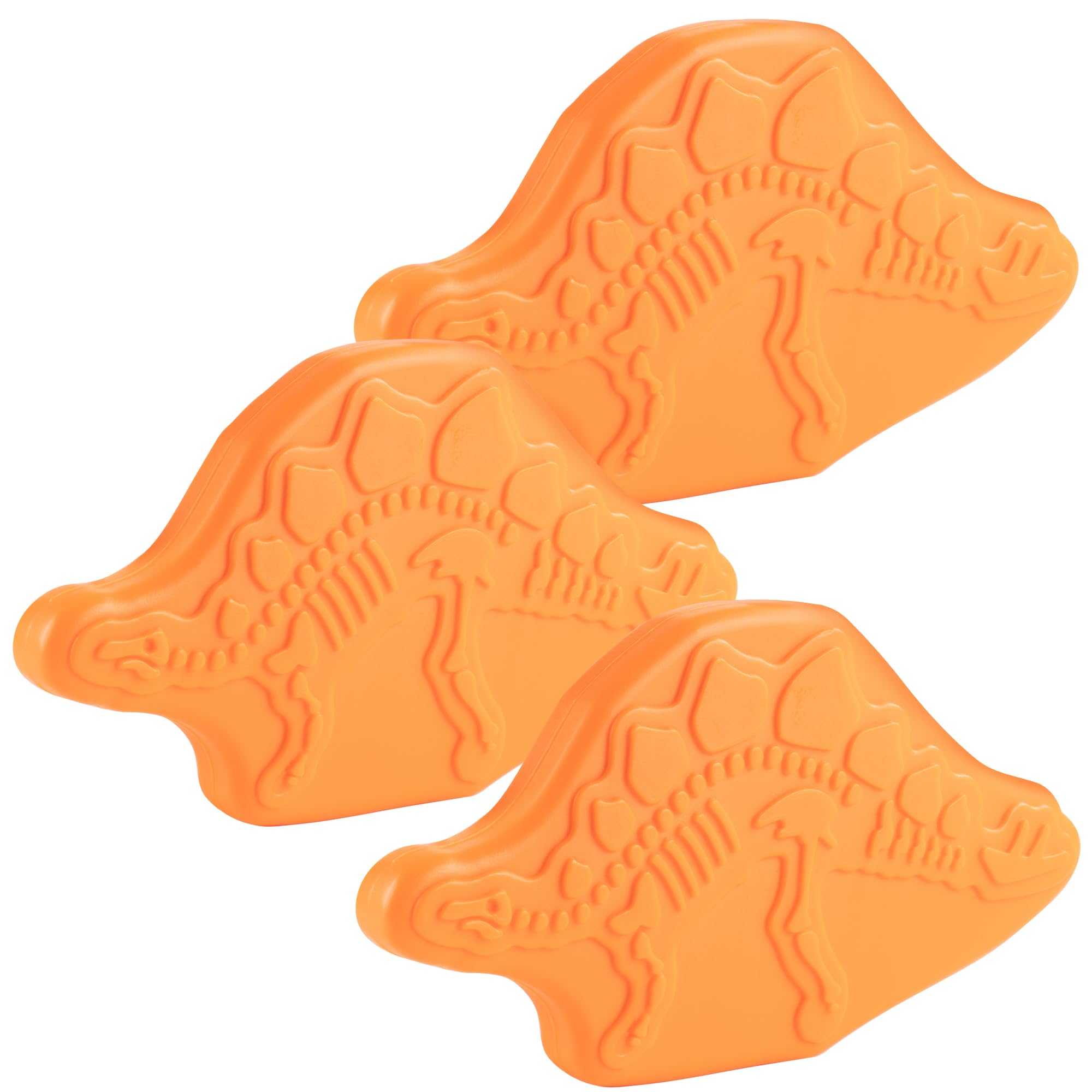 Dino Reusable Hard Ice Pack - Set of 3 - Fits Kids Lunch Box, Bento & Cooler Bags - Slim & Space Saving - Long-Lasting Cold for Hours - Perfect for School Lunches, Picnics & Outdoor Activities