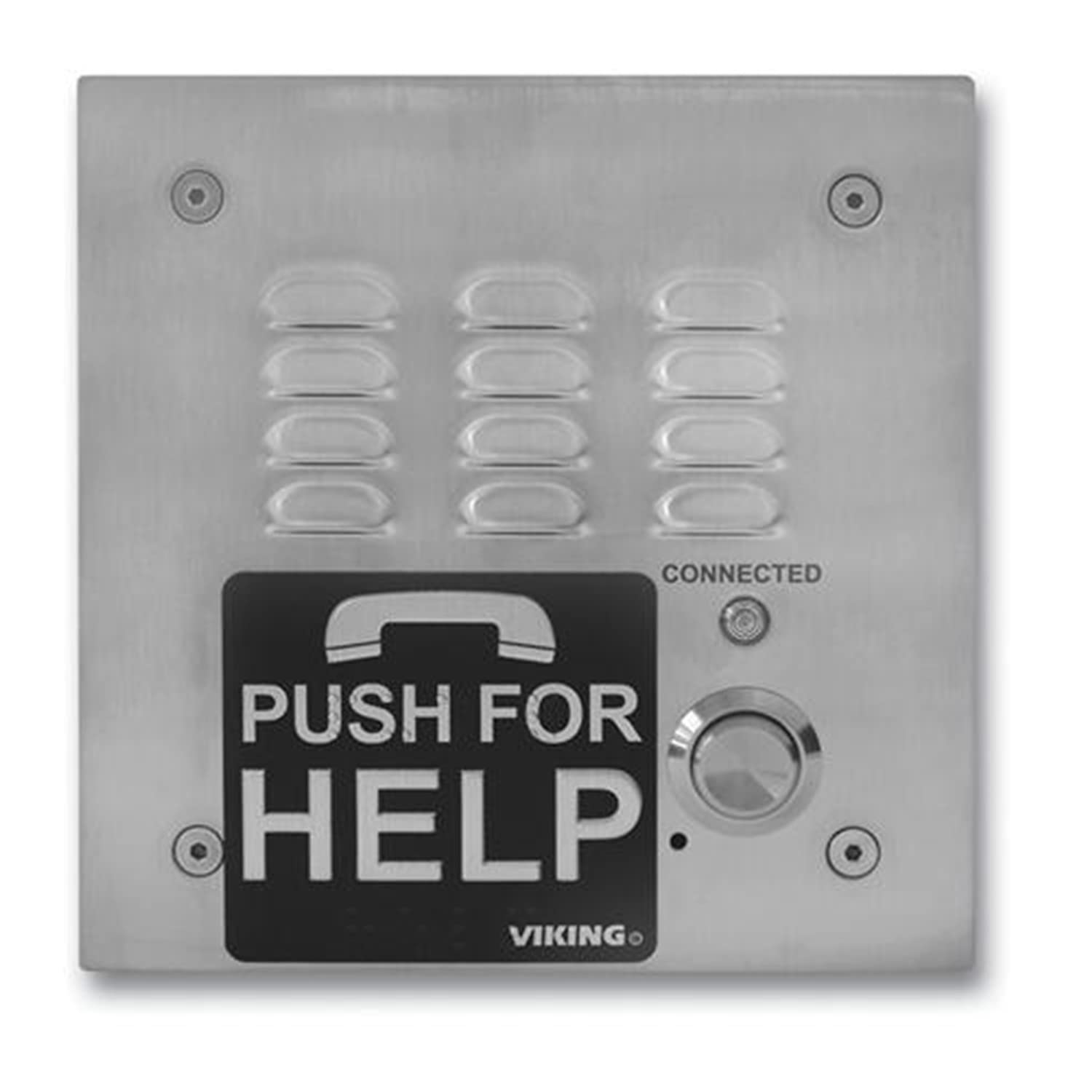 VIKING 5x5 Stainless Steel Emergency Phone - Weatherproof Outdoor SOS Call Box for Parking Lots, Schools & Public Safety