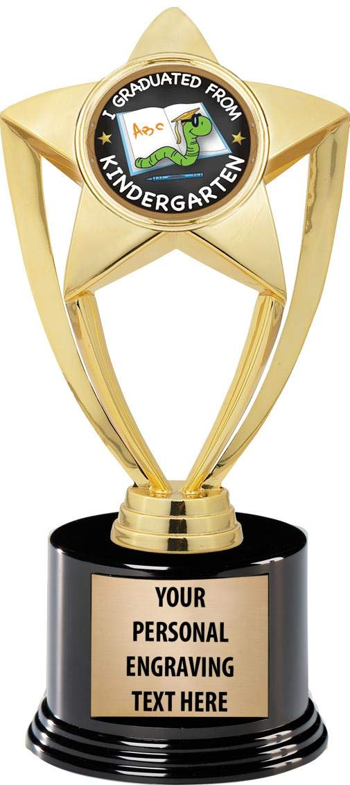 Custom Engraved Kindergarten Graduation Trophies - 7.25