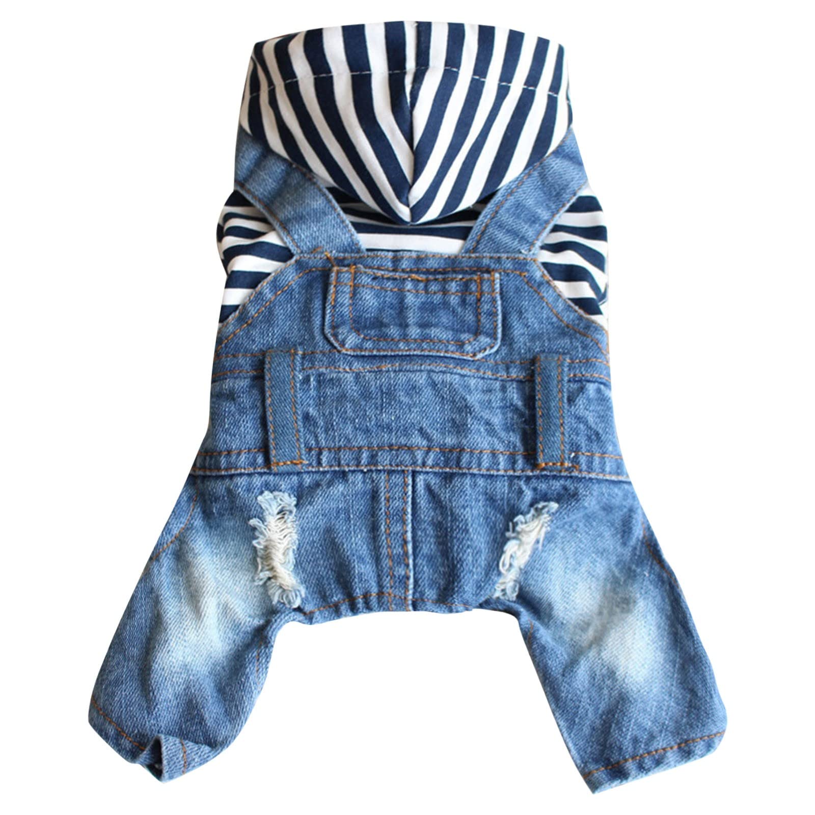 Stylish Dog Jean Jacket - Breathable Spring Fashion Vest for Small Dogs & Cats | Perfect for Outdoor Walks & Pet Fashion Photos