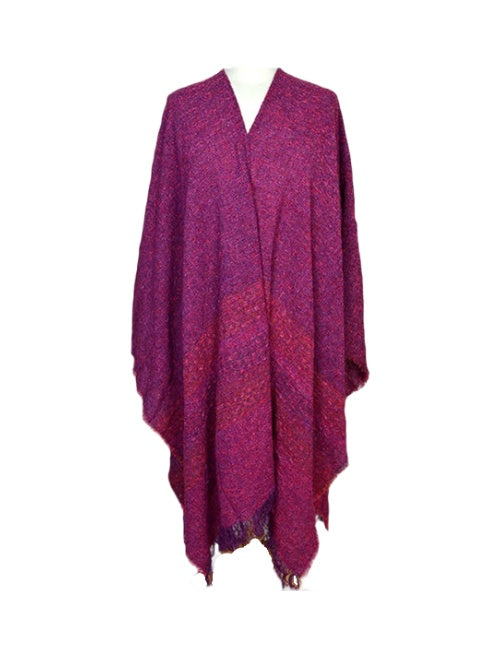Celtic Ruana Lambswool Wrap Shawl - Soft Warm Wool Poncho Cape for Women - Perfect for Fall, Winter & Outdoor Activities