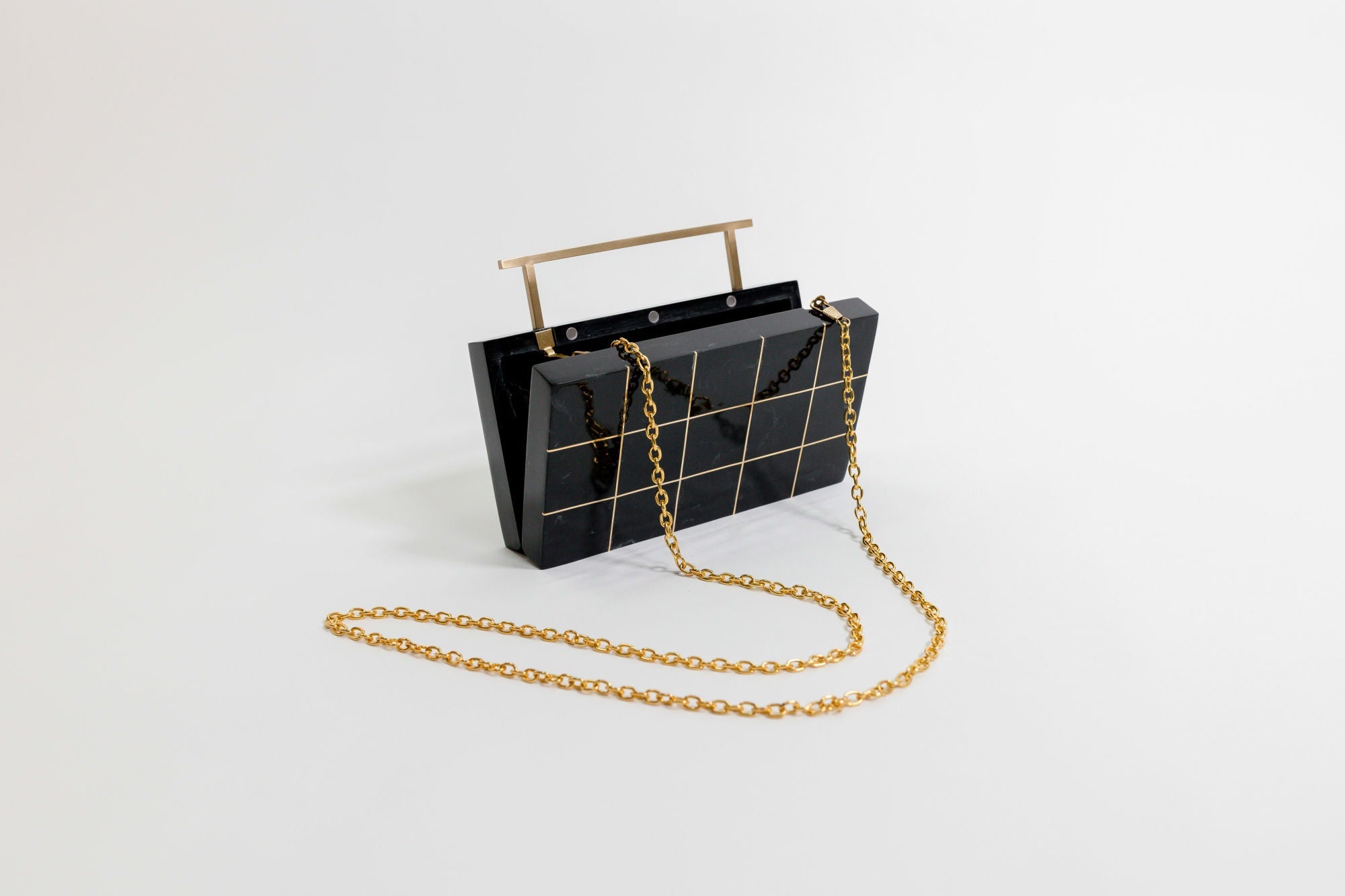 Elegant Crystalline Clutch Purse - Shimmering Onyx Black Evening Bag for Women | Perfect for Parties, Weddings & Special Occasions