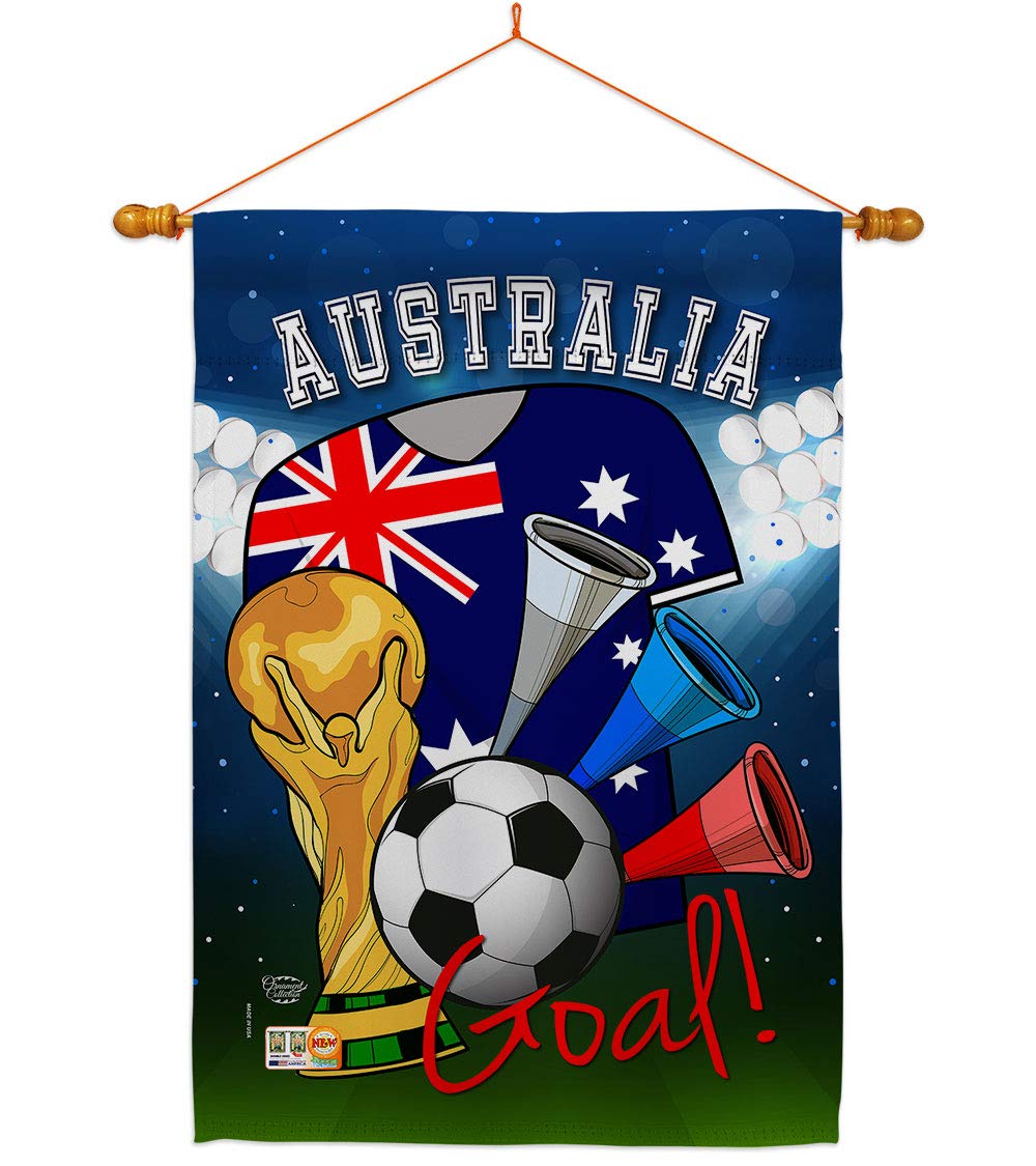 Australia World Cup Flag - Indoor Outdoor Soccer Decor for Fans