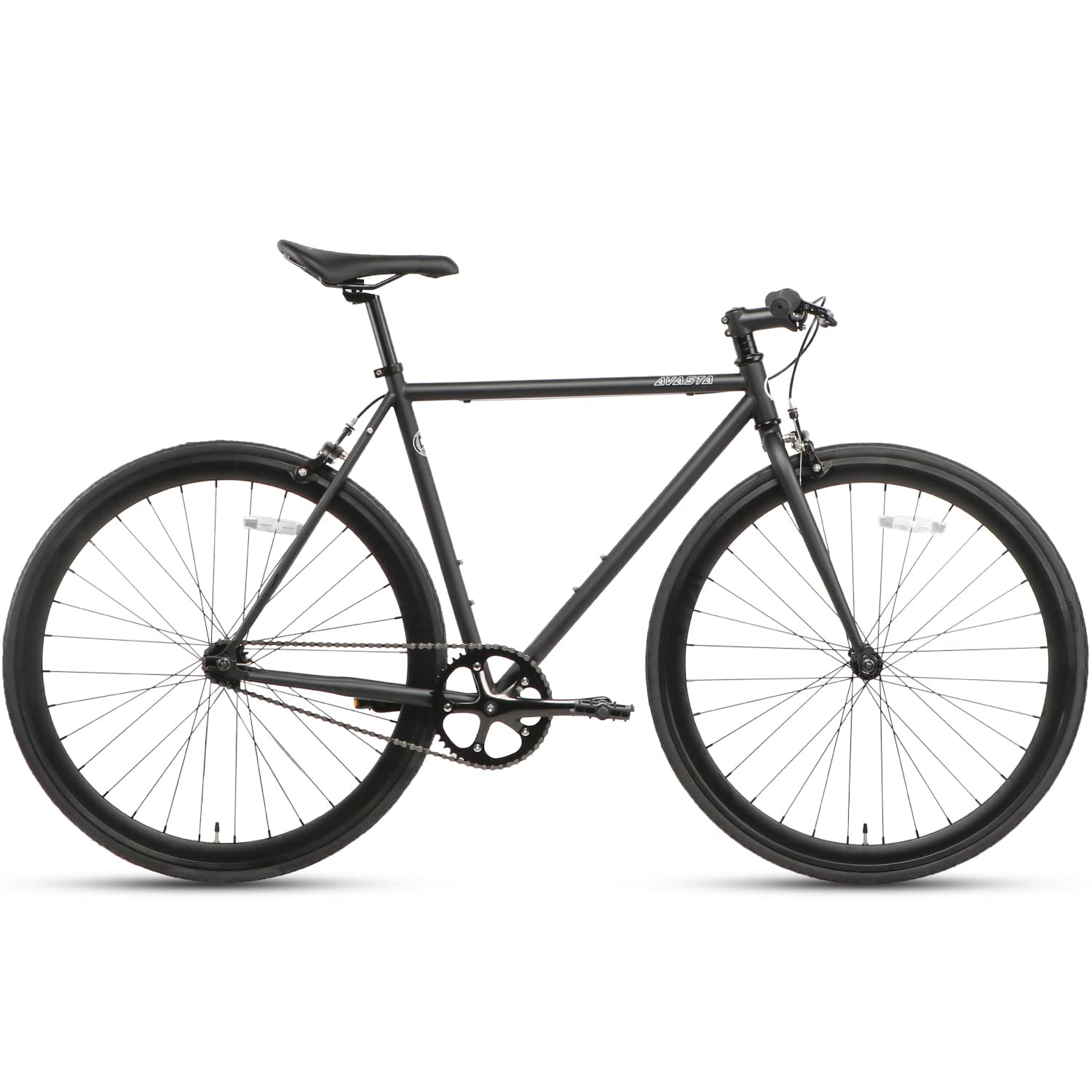 AVASTA Single-Speed Fixie Bike - Urban Commuter Fixed Gear Bicycle with Flip Flop Hub | Multiple Color Options | Perfect for City Riding, Campus Commuting & Fitness Cycling