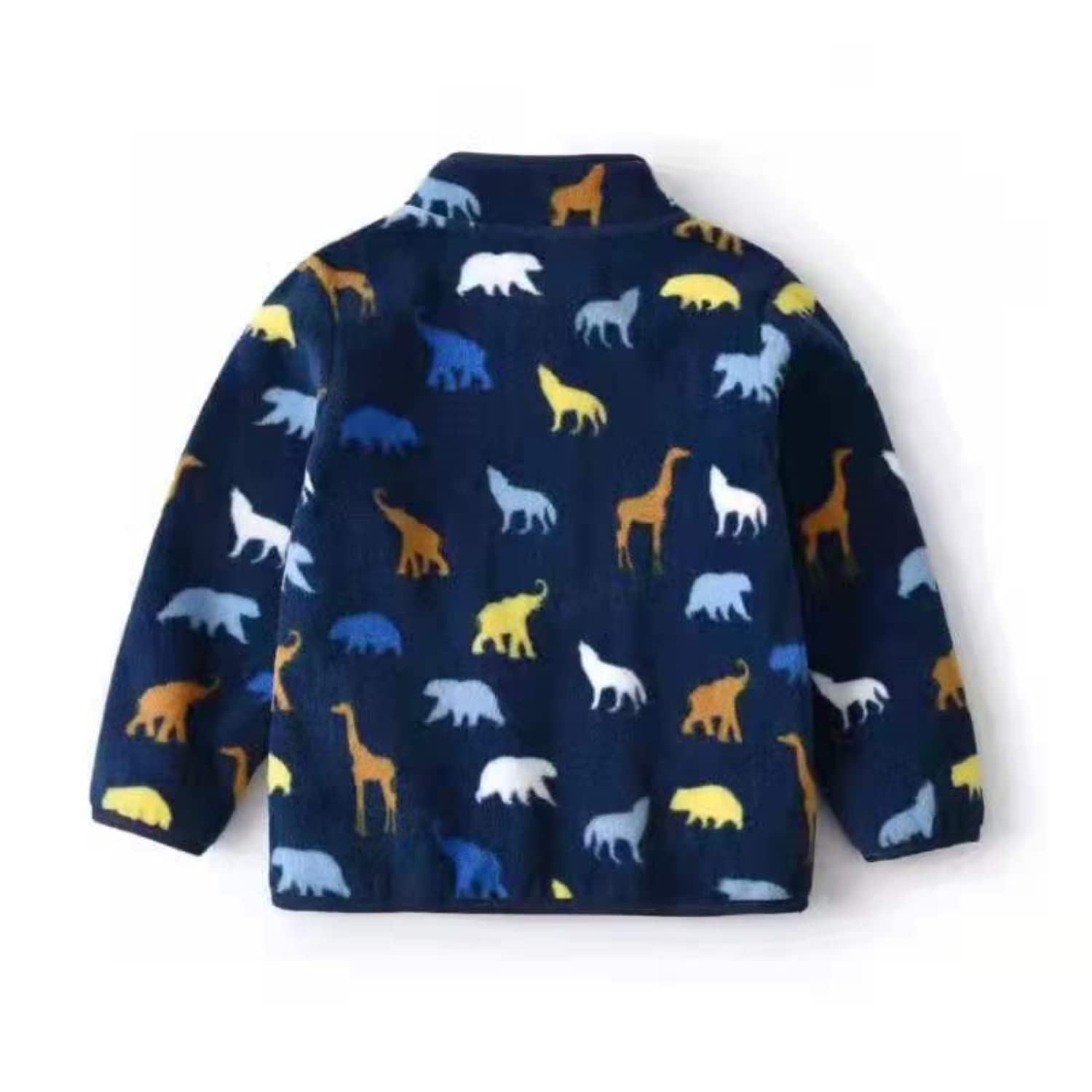 Boys' Fleece Jacket with Full Zipper - Soft Printed Outerwear for Toddlers - Perfect for Playdates, Preschool & Outdoor Adventures