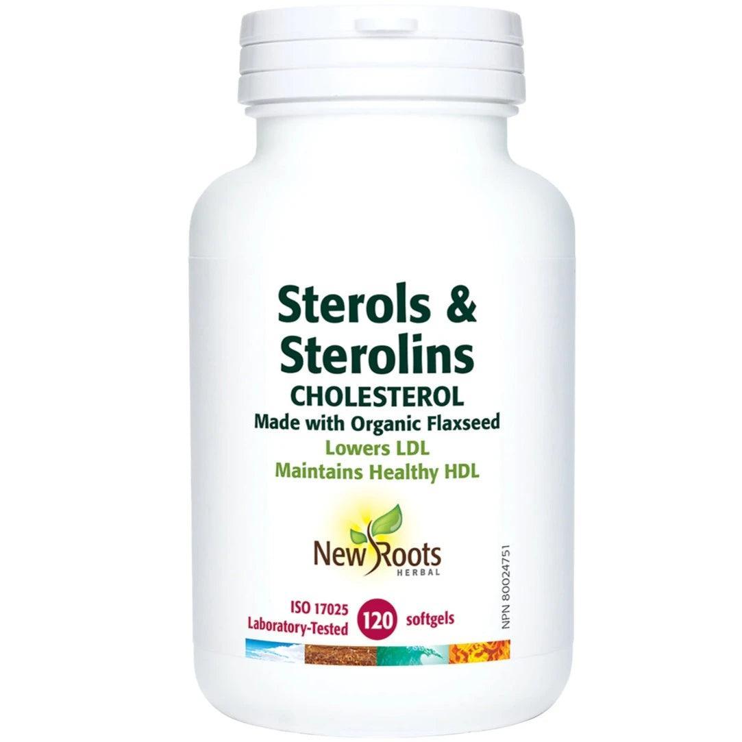 New Roots Sterols & Sterolins Cholesterol Support Supplement - 120 Softgels for Heart Health & Immune System Boost | Daily Wellness Support