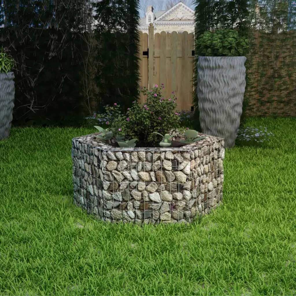 Galvanized Steel Gabion Raised Garden Bed - 39.4