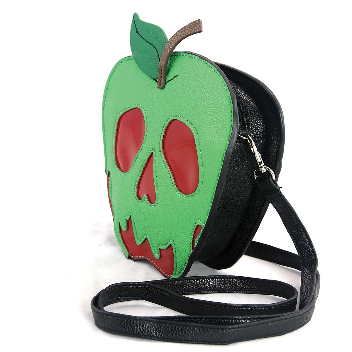 Poisoned Apple Crossbody Bag - Vegan Leather Shoulder Purse for Women, Gothic Fashion Accessory - Perfect for Halloween, Cosplay & Night Out