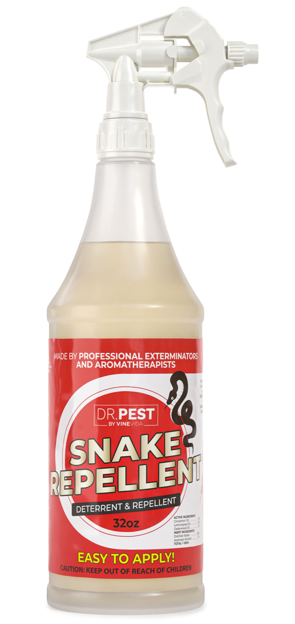 Best Snake Repellent for Outdoor Use - Natural & Effective Snake Deterrent Spray - Safe for Pets & Kids - Perfect for Yards, Gardens, and Camping