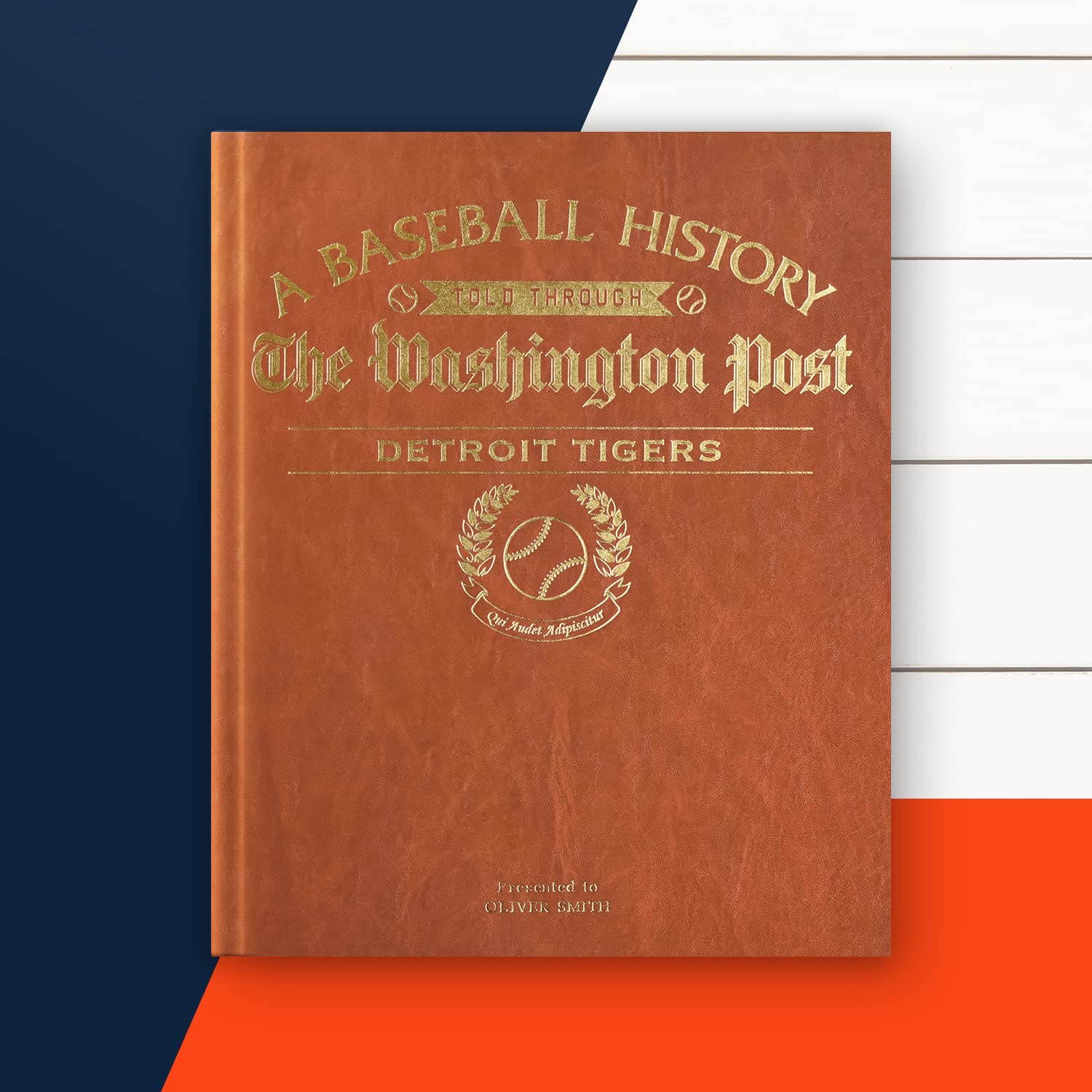 Personalized Baseball History Book - Custom MLB Fan Gift with Vintage Newspaper Coverage - Perfect for Sports Enthusiasts & Memorabilia Collectors