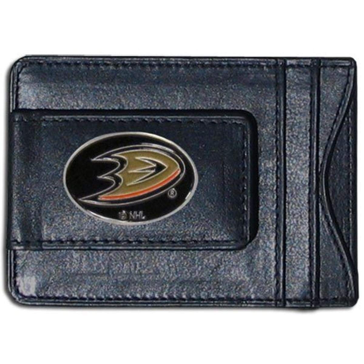 Siskiyou Sports NHL Genuine Leather Wallet - Premium Bifold Cash & Card Holder for Men - Perfect for Hockey Fans, Game Days & Everyday Use