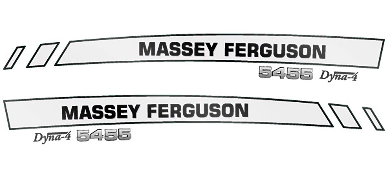 Massey Ferguson 5455 Tractor Decal Sticker Set - High Quality Vinyl Replacement Decals for Tractor Restoration & Customization - Perfect for Farm Equipment, DIY Projects & Collector Displays