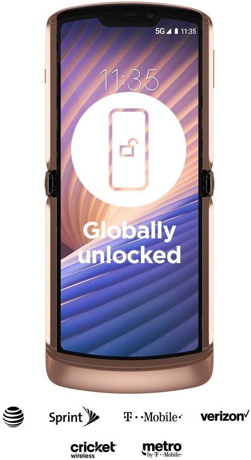 Unlocked Motorola Moto Razr 5G 2020 Smartphone - 6.1
