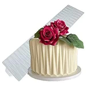 Silicone Origami Wave Design Cake Decorating Mold - Fondant Garnishing Sheet for Baking, Cake Making, and Dessert Design (Pack of 1) | Perfect for Wedding Cakes, Birthday Parties, and DIY Pastry Decorations