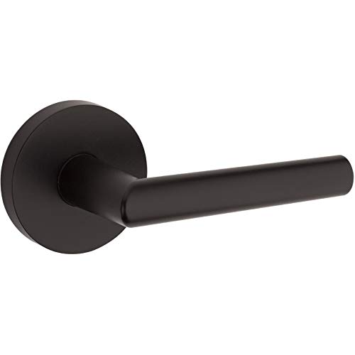 Milan Passage Door Leverset - Matte Black Door Handle for Interior Doors | Modern & Durable Hardware for Bedroom, Bathroom, Closet | Easy Installation & Smooth Operation