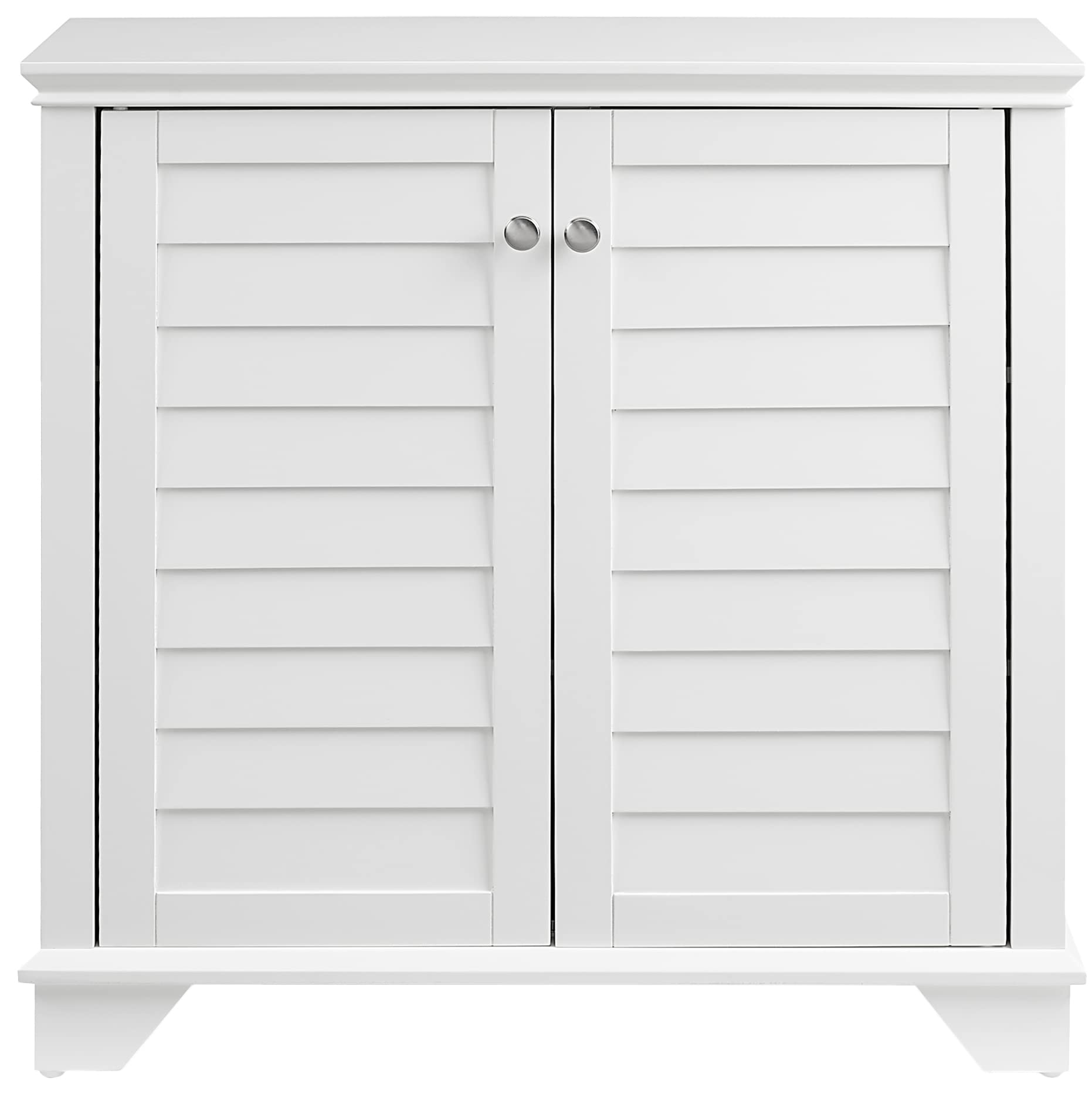 Crosley Lydia White Accent Storage Cabinet - Kitchen Buffet, Living Room Bar, Entryway Organizer | Stylish Home Decor for Dining & Entertainment Spaces