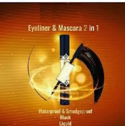 2 in 1 Mascara and Eyeliner - Waterproof & Smudge Proof Long Lasting Formula for Voluminous Lashes & Defined Eyes - Perfect for Day to Night Wear, Parties, Weddings and Special Occasions