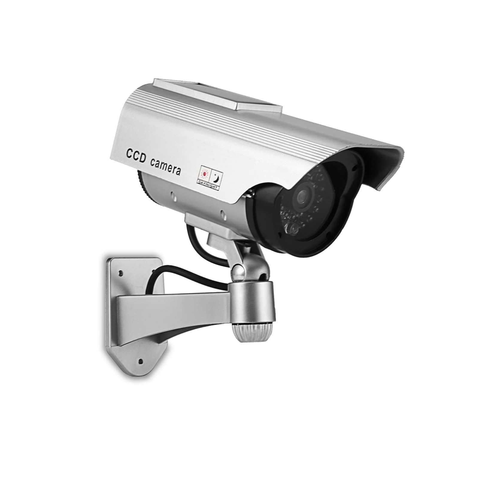 Fake Security Camera with Flashing LED - Dummy Surveillance Camera for Indoor & Outdoor Use | Home & Business Theft Deterrent | Perfect for Garage, Yard, and Office Security