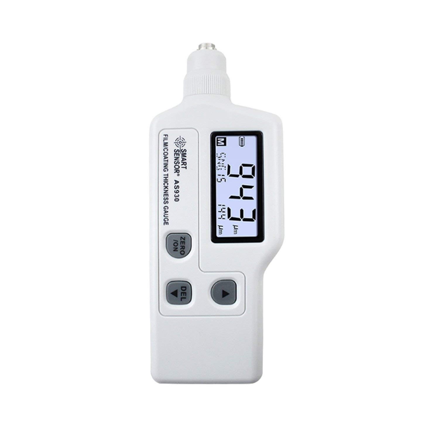 AS930 Digital Paint Thickness Gauge Meter - 0-1800μm Measuring Range for Iron & Magnetic Zinc Coatings | Car Detector, Safety Tester Film Coating Tool | Perfect for Automotive Paint Inspection, DIY Car Repair & Quality Control
