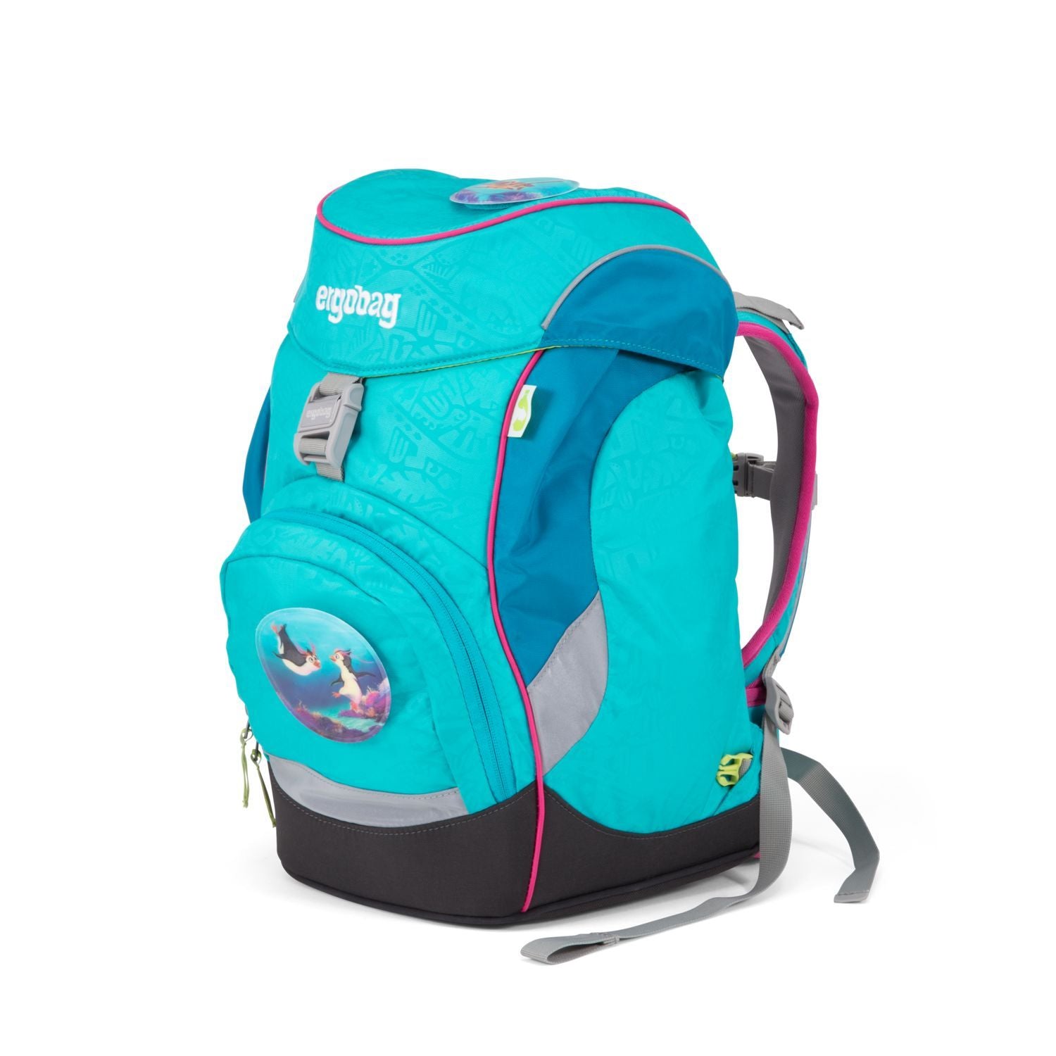 Ergobag Prime School Backpack with Hula Hoop Design - Lightweight, Durable & Ergonomic for Kids & Teens - Perfect for School, Travel & Outdoor Adventures