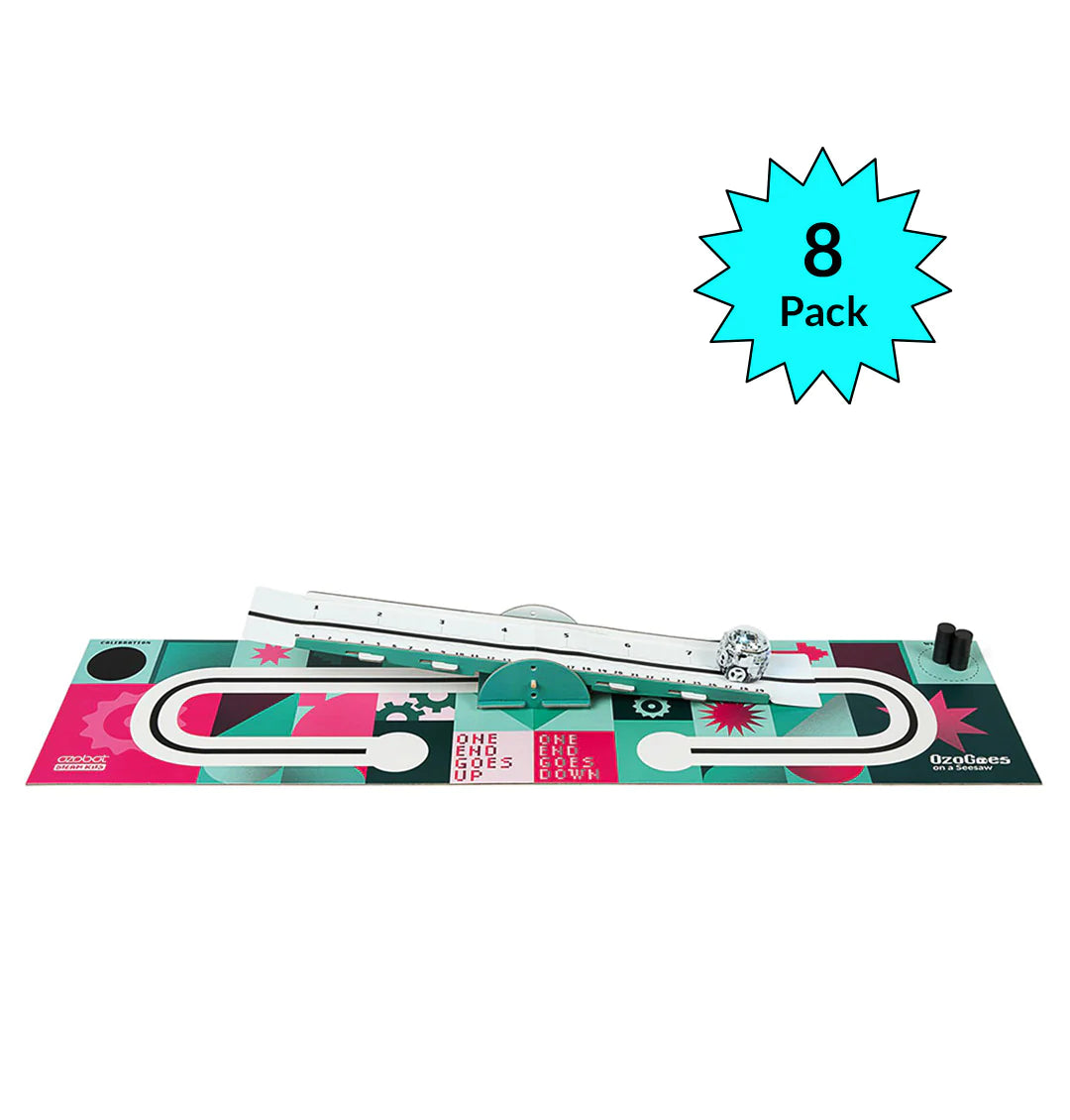 Ozobot STEAM Kit: OzoGoes On A Seesaw - Educational Coding Robot for Kids | STEM Learning Toy for Classroom & Home Activities