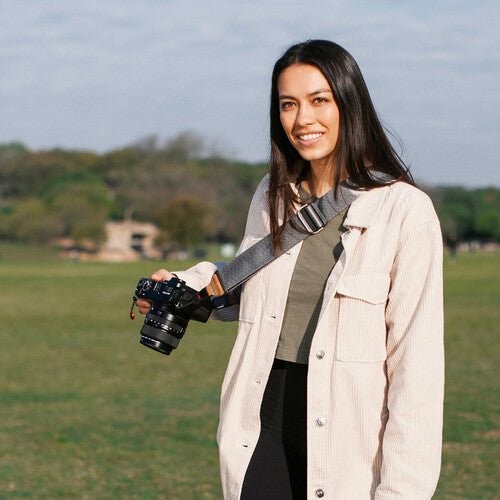 Peak Design Slide Camera Strap (2017) - Ash Gray - Comfortable & Adjustable for DSLR & Mirrorless Cameras - Perfect for Travel, Hiking & Photography Enthusiasts