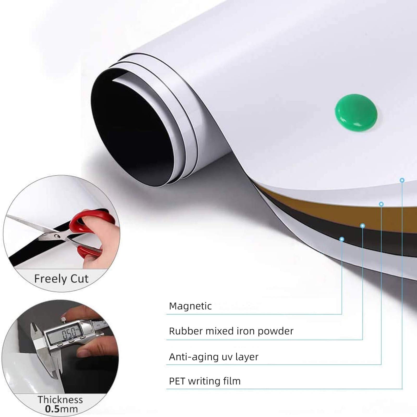 Magnetic Whiteboard Contact Paper - 48