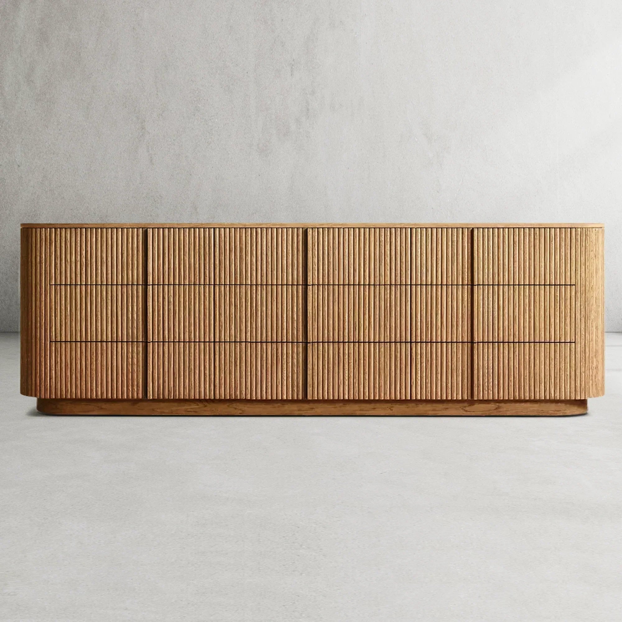 Mulholland Modern 9-Drawer Sideboard Dresser - Stylish Storage Solution for Living Room, Bedroom & Entryway