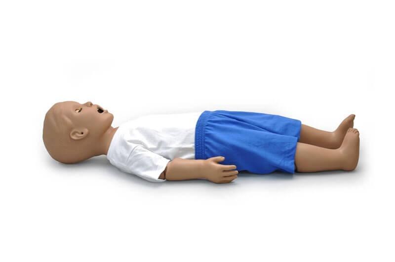 1 Year Multipurpose Patient Care & CPR Pediatric Training Manikin - Dark Skin Tone - Ideal for Medical Training, CPR Certification & Emergency Response Scenarios