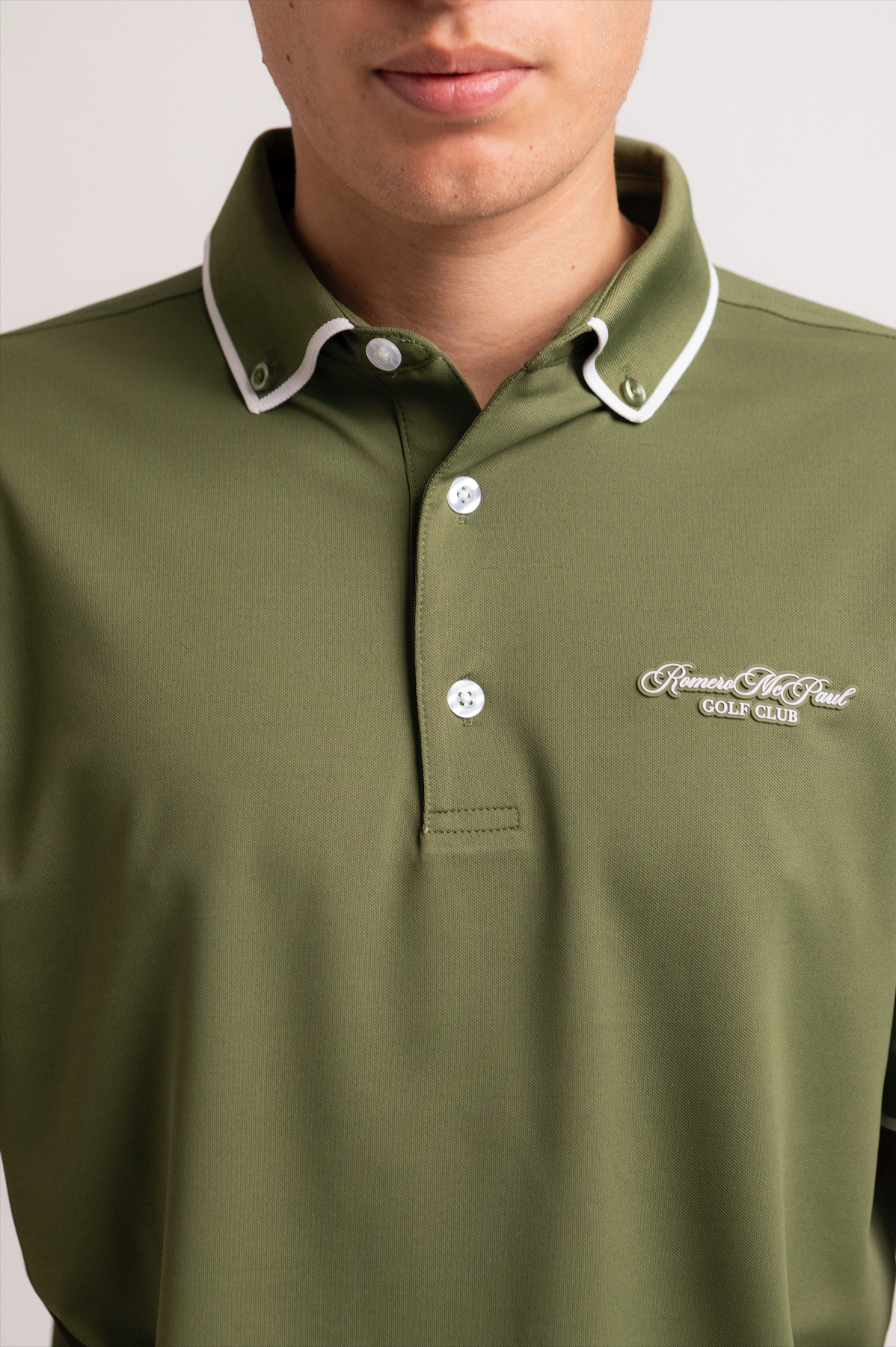 Premium R&M Golf Club Green Polo Shirt for Men - Breathable & Moisture-Wicking Performance Golf Shirt - Perfect for Golf Courses, Country Clubs & Casual Wear