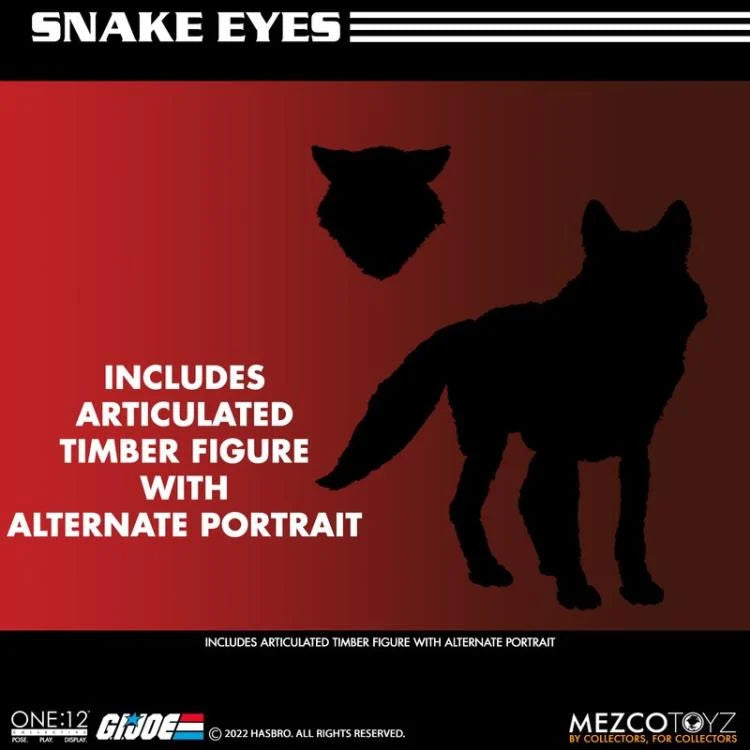 G.I. Joe One:12 Collective Deluxe Snake Eyes Action Figure - Highly Articulated Collectible Toy for Display & Play - Perfect for Fans, Collectors & Gift Giving