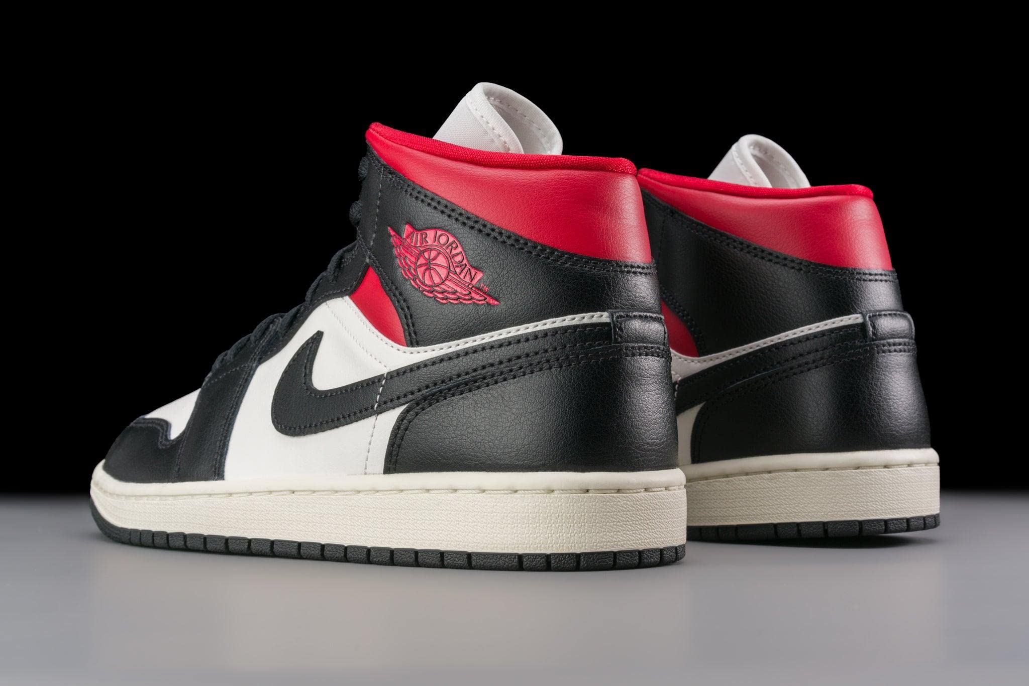 Jordan Women's WMNS Air 1 Mid Sneakers BQ6472-061 - Red Sail - Size 10W - Perfect for Casual Wear, Street Fashion & Basketball Enthusiasts