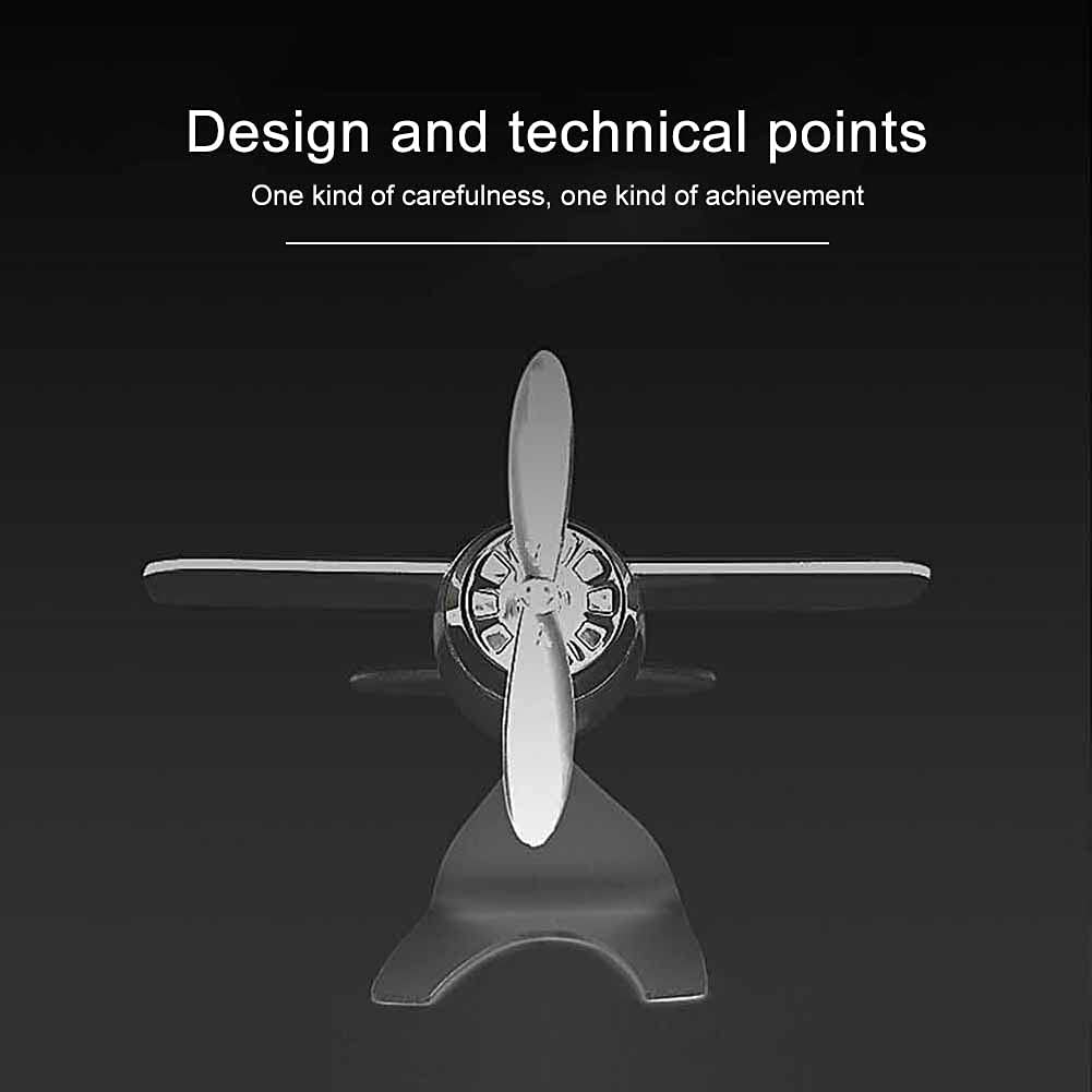 Solar Powered Airplane Shaped Car Aromatherapy Diffuser - Natural Air Freshener for Cars, Home & Office - Eliminates Odors with Solar Energy - Perfect for Daily Commute, Road Trips & Workspaces