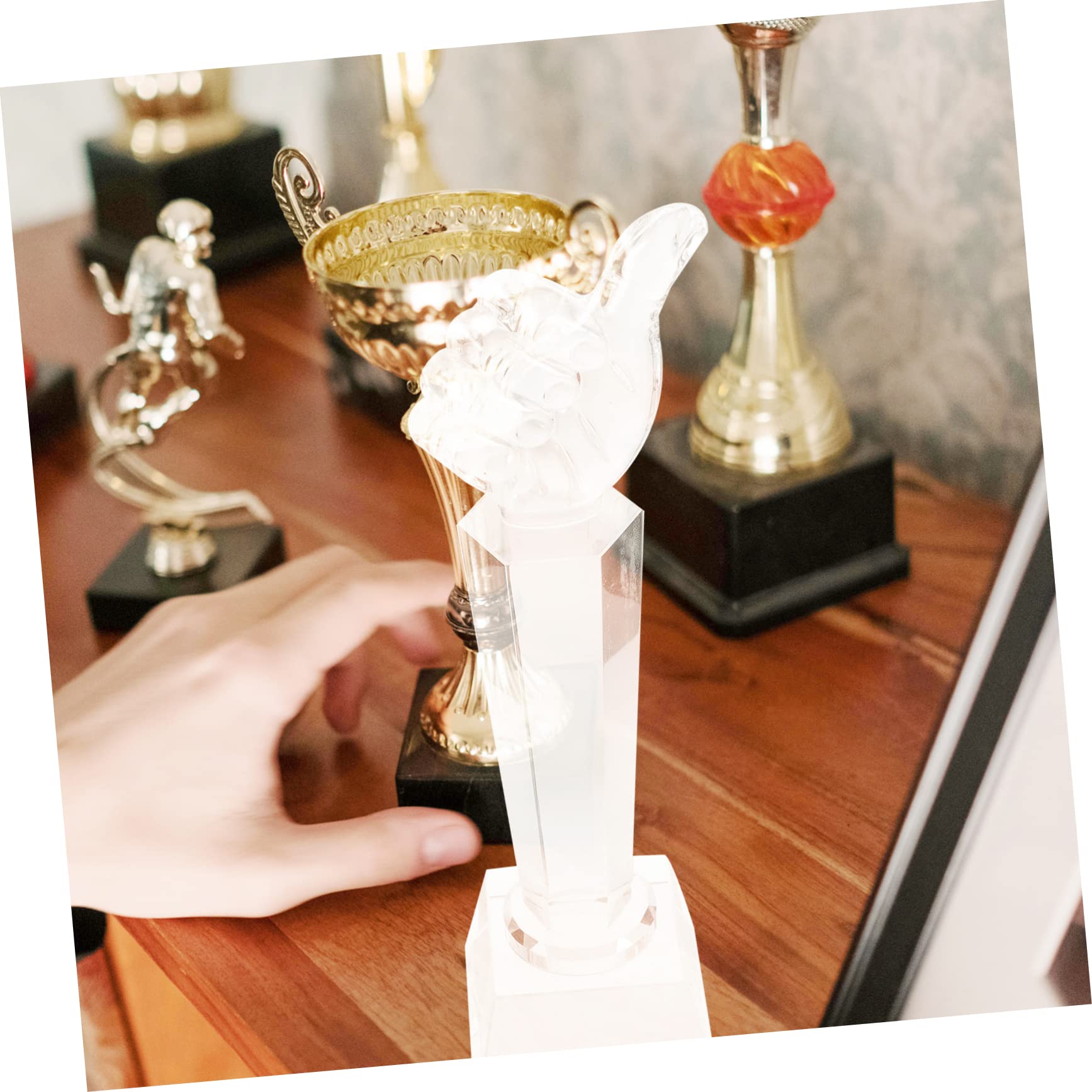 SWAYVES Thumbs Up Trophy - Premium Award Sculpture for Sports, Office & Achievements - Perfect for Recognition Ceremonies & Motivational Gifts