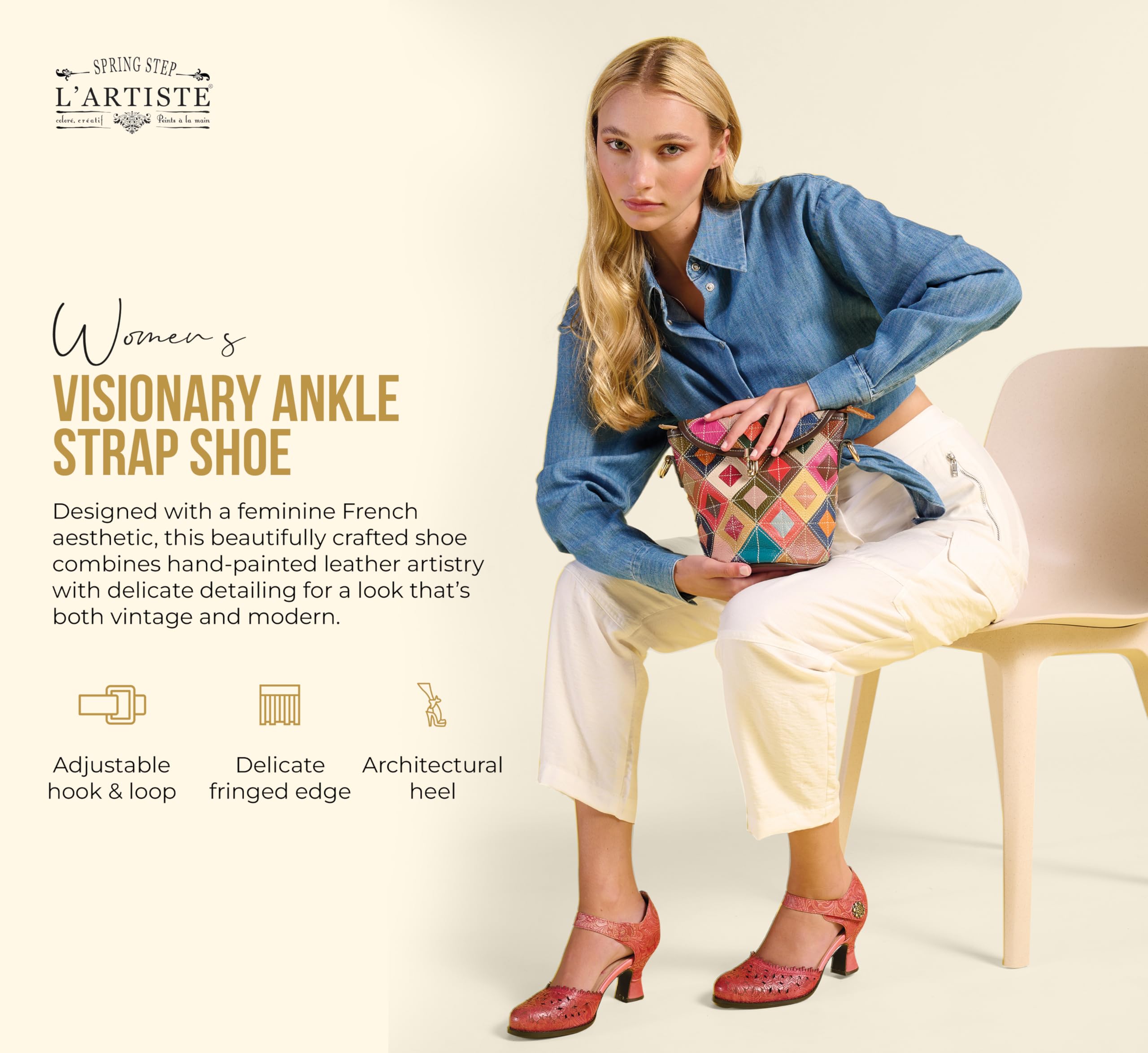 Spring Step L'Artiste Women's Visionary Pump - Comfortable Dress Shoes for Work, Wedding & Special Occasions | Elegant Low Heel Pumps for Office, Party & Formal Events