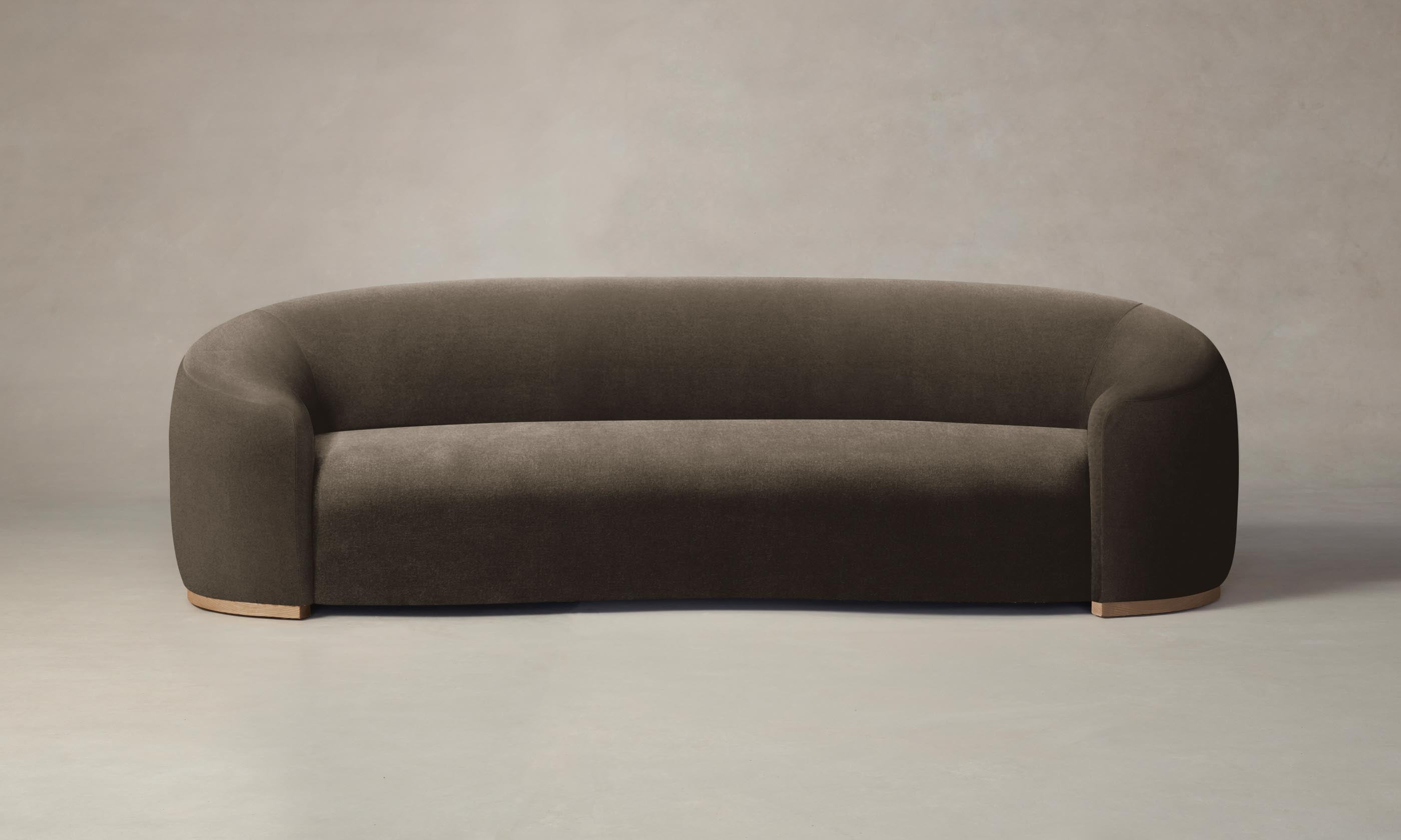 Luxury Chelsea Sofa in Soft Mohair Mink Fabric - Perfect for Living Room, Lounge & Modern Home Decor