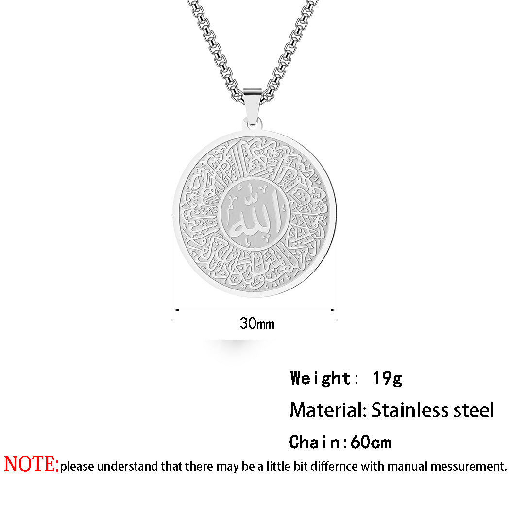 Men's Calligraphy Necklace - Elegant Handwriting Pendant Jewelry for Gifts, Weddings & Special Occasions