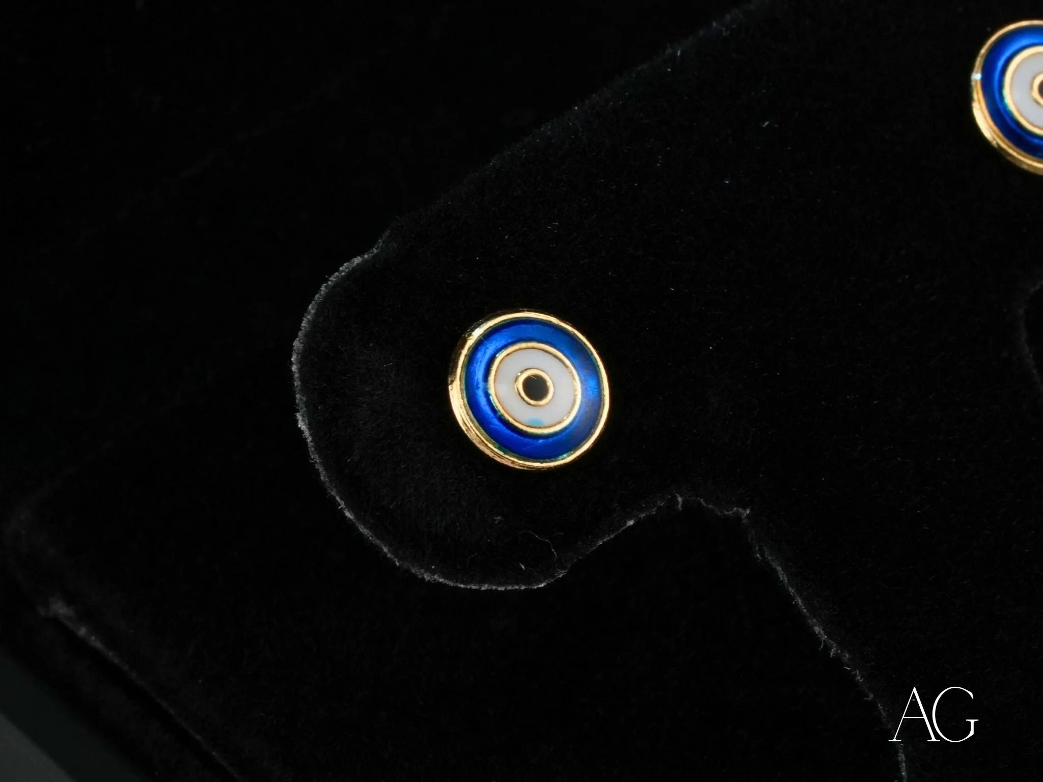 18K Gold Evil Eye Stud Earrings for Women - Mystic Protection Jewelry - Perfect for Daily Wear, Gifts & Spiritual Healing