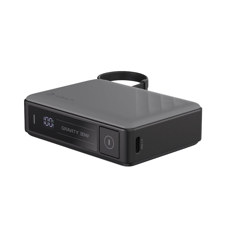 Adam Elements 30W 10000mAh Portable Power Bank - Fast Charging Battery Pack for iPhone, Samsung, Android Devices - Perfect for Travel, Camping & Emergency Power Backup