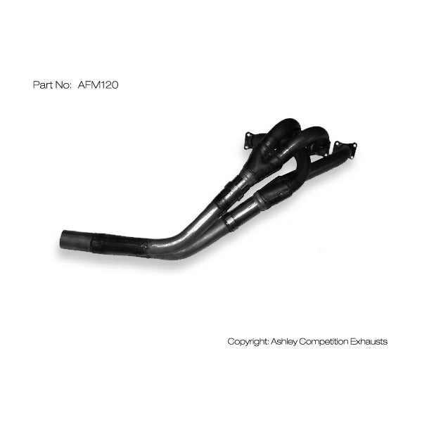 Ashley Cosworth MK2 Escort 3-Piece Performance Exhaust Header (AFM120) - High-Performance Upgrade for Classic Ford Escort Racing & Restoration Projects