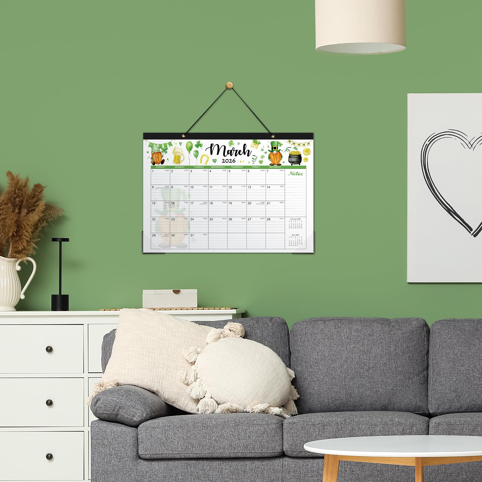 2025-2026 Desk Calendar | 18 Month Planner from July 2025 to December 2026 | 17