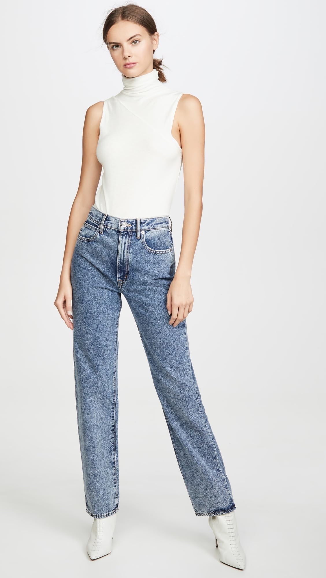 Stylish Women's High Waist London Jeans - Trendy Skinny Denim Pants for Casual Wear & Everyday Outfits