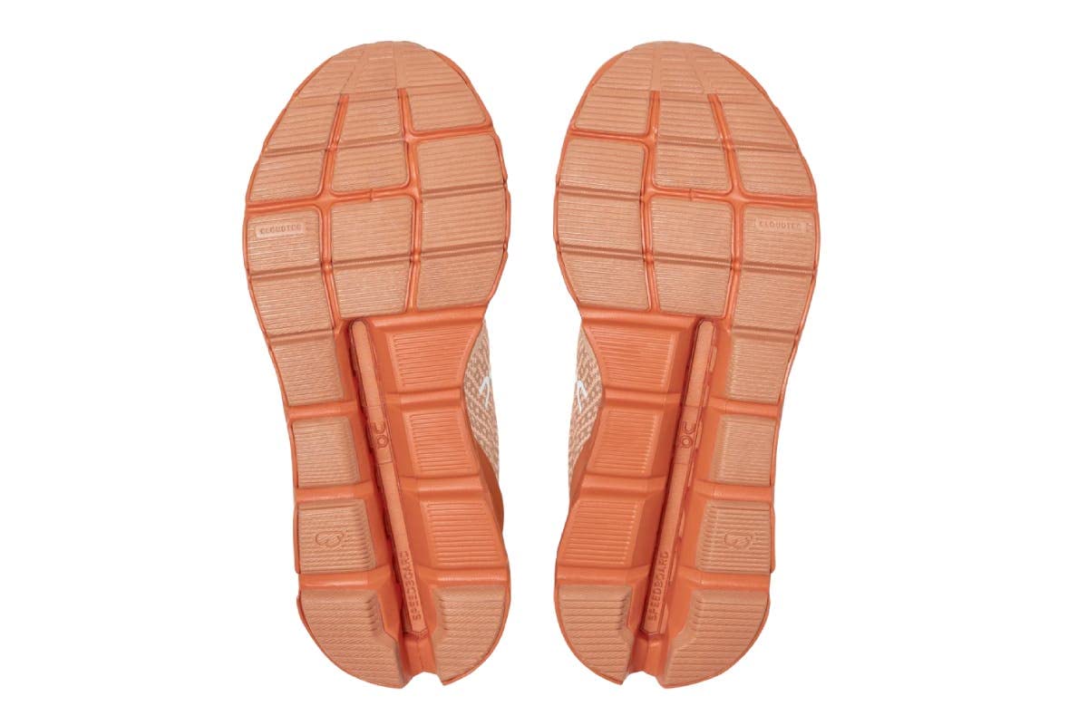 ON Running Women's Cloudstratus Running Shoes - Lightweight Cushioned Sneakers for Women (Rose Brown/Flare, Size 7.5) | Perfect for Road Running, Jogging & Gym Workouts