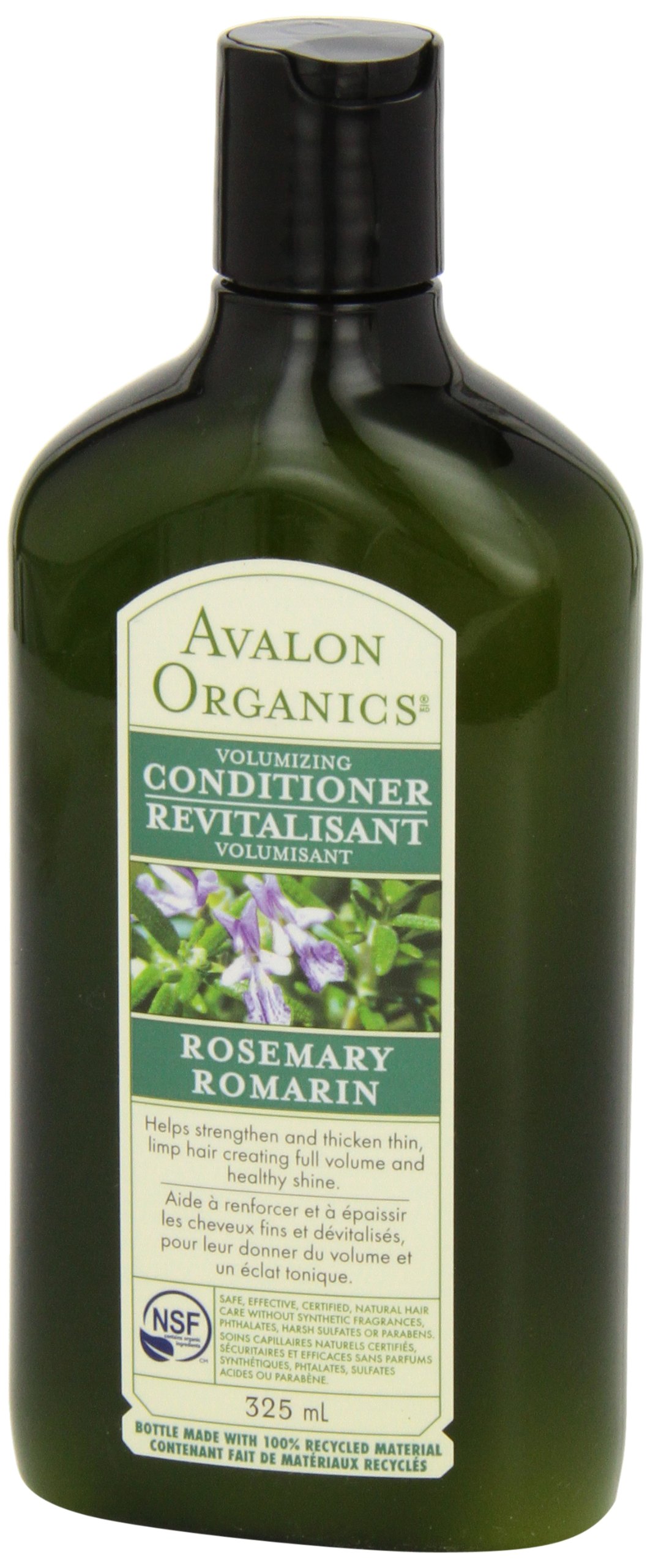 Avalon Organics Rosemary Conditioner - 11 Oz (Pack of 3) | Sulfate-Free, Vegan Hair Care for Dry & Damaged Hair - Perfect for Daily Use & Scalp Nourishment