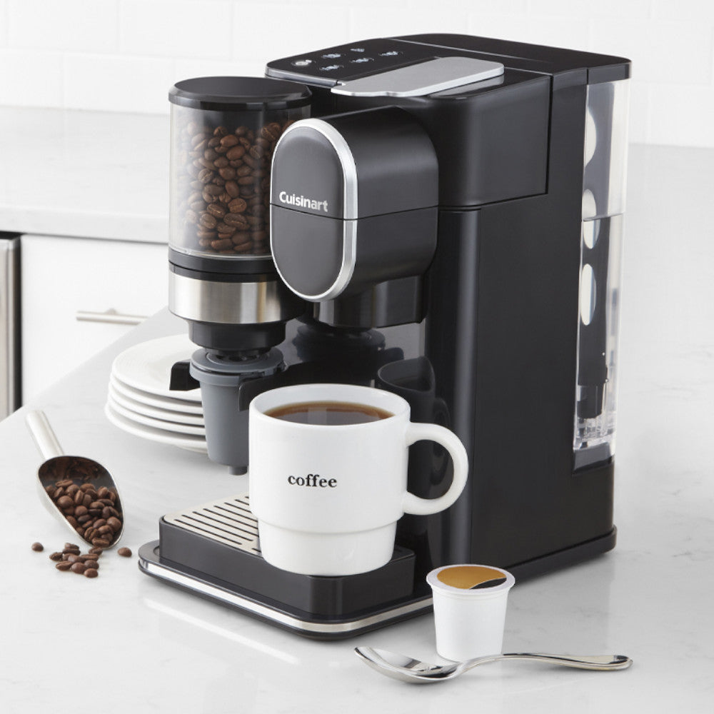 CUISINART DGB-2C Grind & Brew Single Serve Coffee Maker - Freshly Ground Coffee for Home, Office & Travel - Compact & Easy to Use