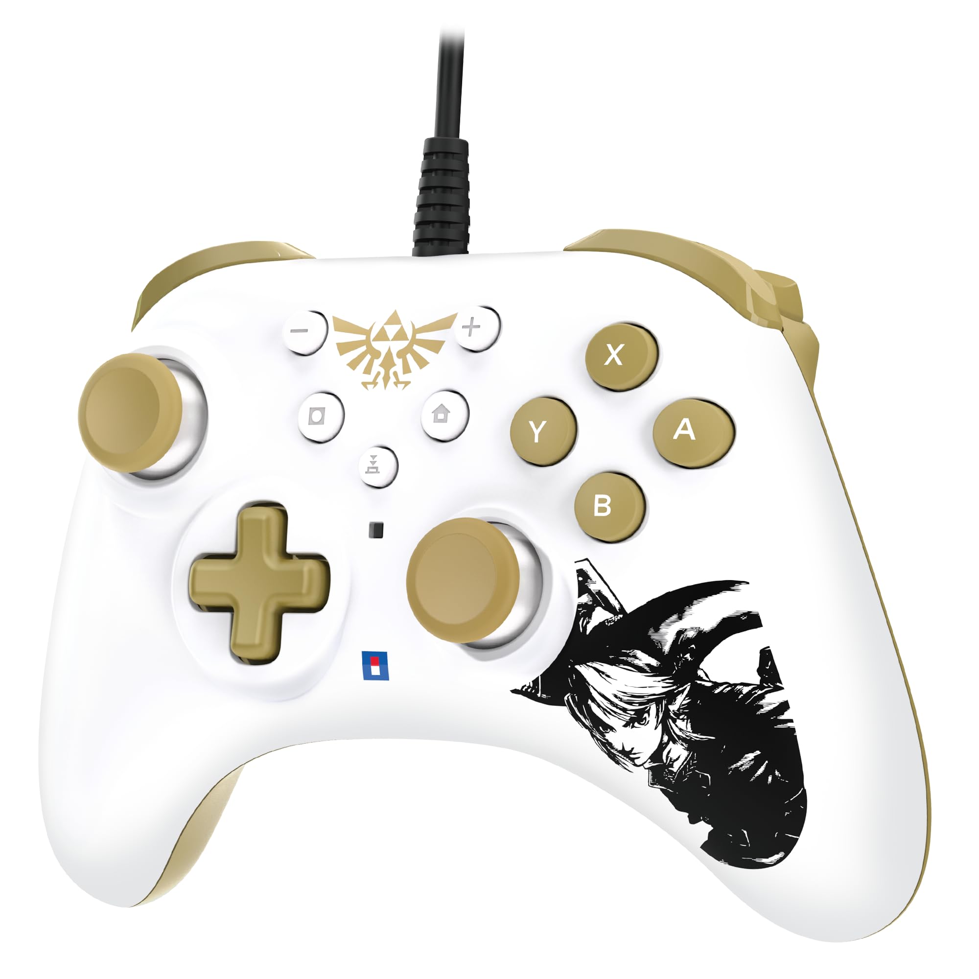 HORI Nintendo Switch HORIPAD Turbo Wired Controller - Official Zelda Licensed for Nintendo Switch & OLED Model - Perfect for Gaming, Multiplayer & Long Play Sessions