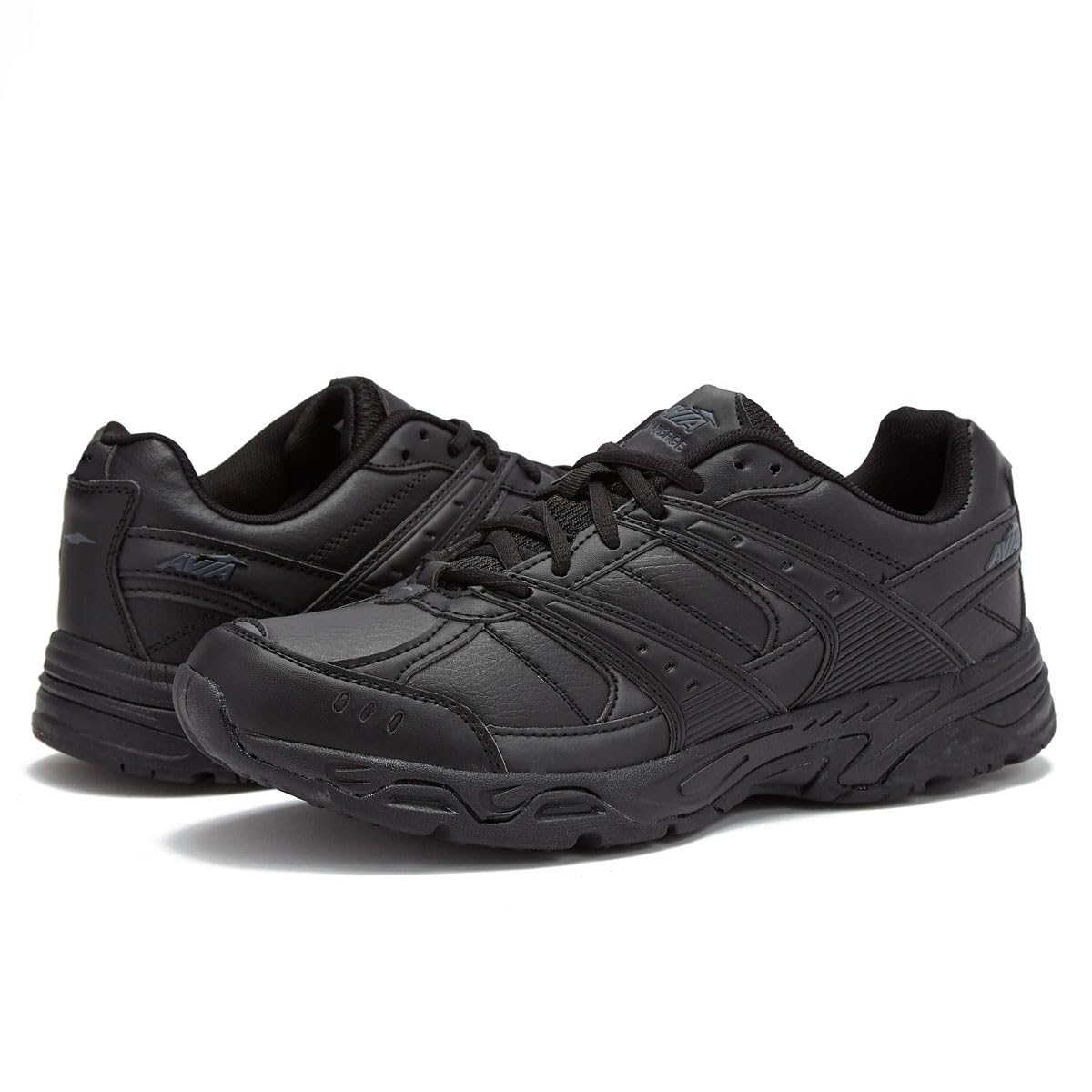 Avia Verge Women's Sneakers - Lightweight Tennis, Court, Cross Training & Pickleball Shoes with Arch Support | Wide & Medium Width Options in Black & White | Perfect for Gym, Workouts & Casual Wear